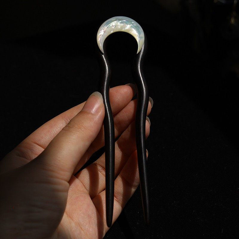 Moon Arc Nacre Hair Stick