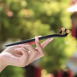 Amber Floral Curve Hair Stick
