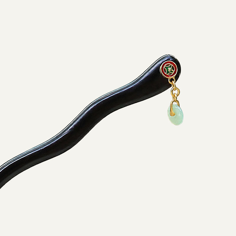 Jade Seal Ebony Hair Stick