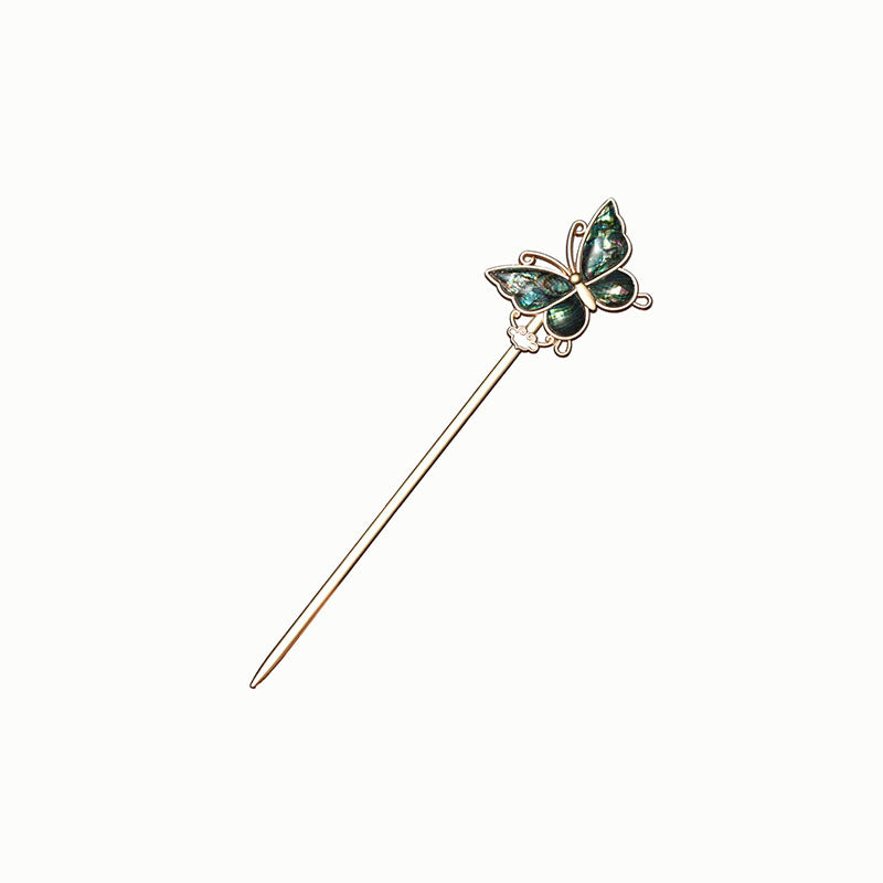 Abalone Butterfly Hair Stick