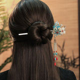 Royal Blossom Tassel Hair Stick