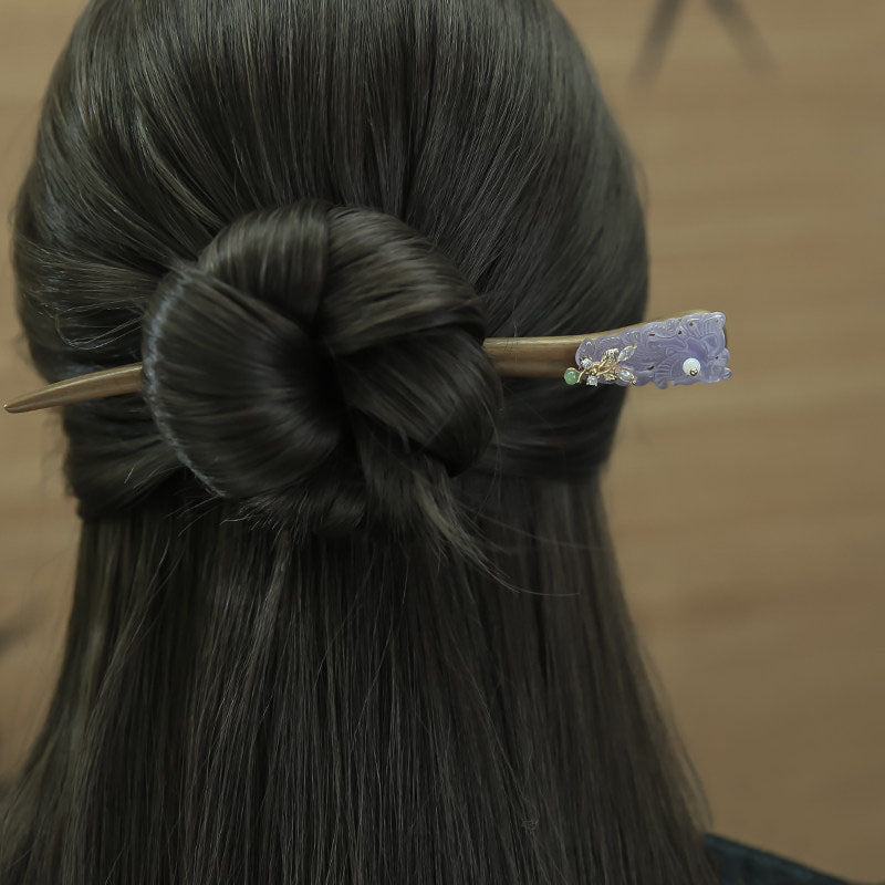 Lavender Petal Hair Stick