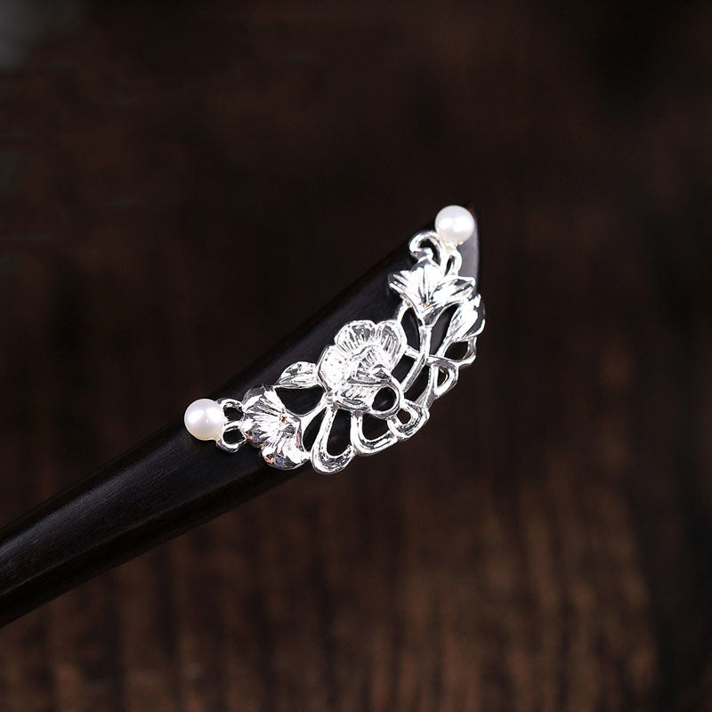 Peony Bloom Hair Stick