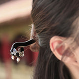 Butterfly Hook Ebony Hair Stick