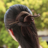 Tulip Branch Green Hair Stick