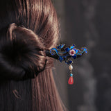 Ornate Azure Drop Hair Stick