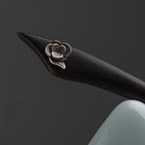 Rose Motif Ebony Hair Stick