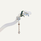 Mist Leaf Flow Hair Stick