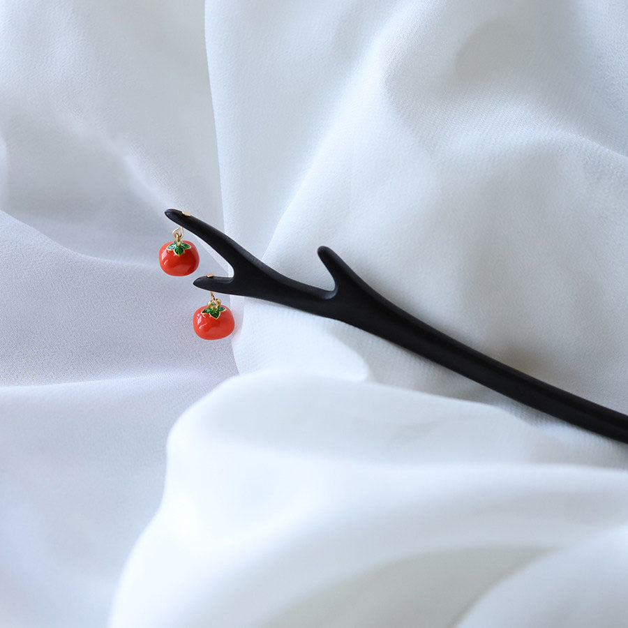 Persimmon Branch Hair Stick