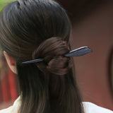 Carved Wooden Leaf Hair Stick
