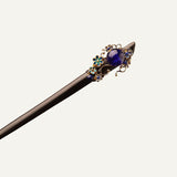 Cobalt Jade Bloom Hair Stick