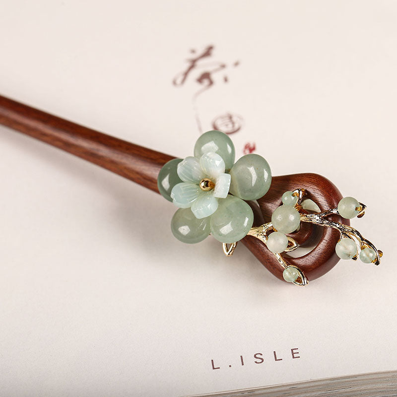 Morning Dew Jade Hair Stick