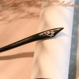 Bamboo Accent Ebony Hair Stick