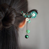 Verdant Dangle Hair Stick