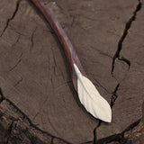 Carved Feather Hair Stick