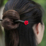 Scarlet Tip Hair Stick