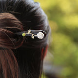 Ivory Flower Hair Stick