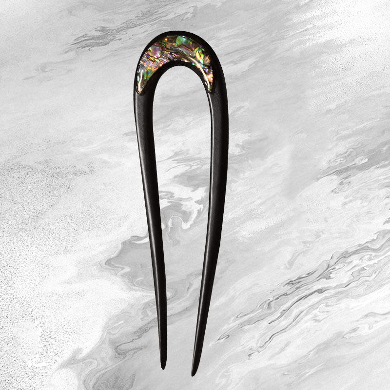 Lunar Nacre Arc Hair Stick