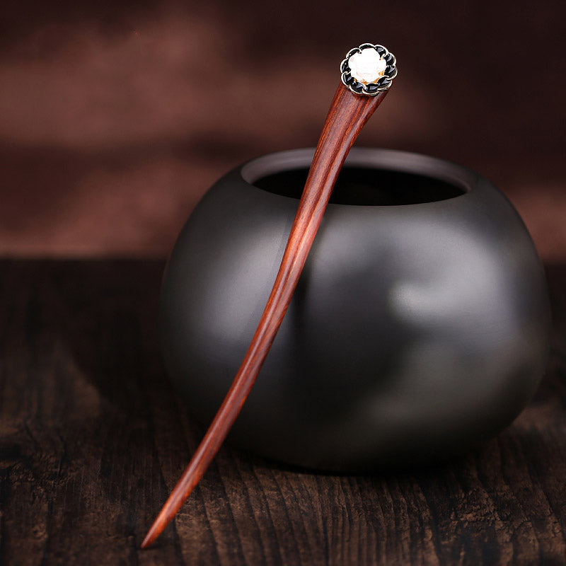 Redwood Rose Hair Stick