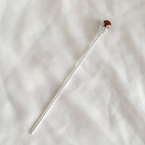 Vermilion Bead Hair Stick