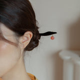 Agate Peach Hair Stick