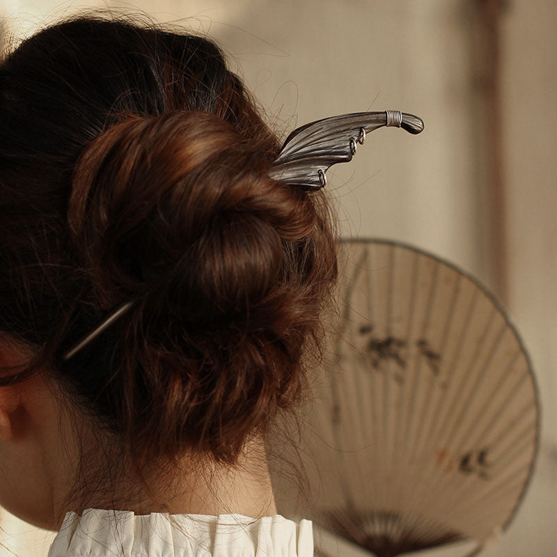 Wing Carved Hair Stick