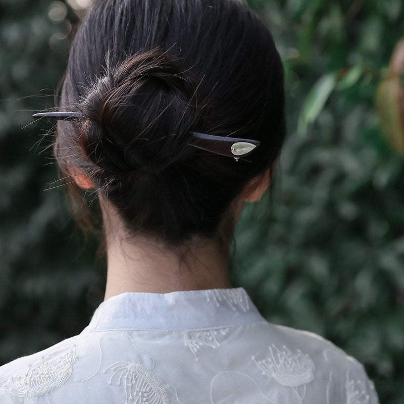 Sharp Luminous Leaf Hair Stick