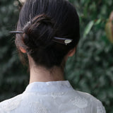 Sharp Luminous Leaf Hair Stick