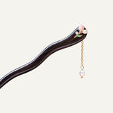 Blushing Tulip Dangle Hair Stick
