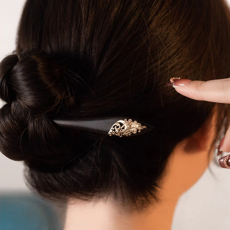 Orchid Ebony Hair Stick