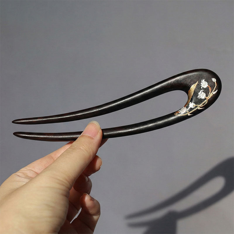 Lily of the Valley Painted Hair Stick