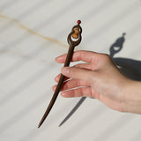 Cinnabar Gourd Hair Stick