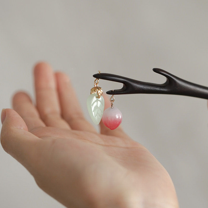 Peach Whisper Hair Stick