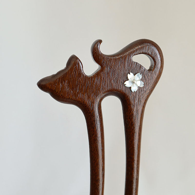 Cat Silhouette Hair Stick