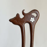 Cat Silhouette Hair Stick