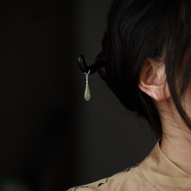 Jade Spine Hair Stick