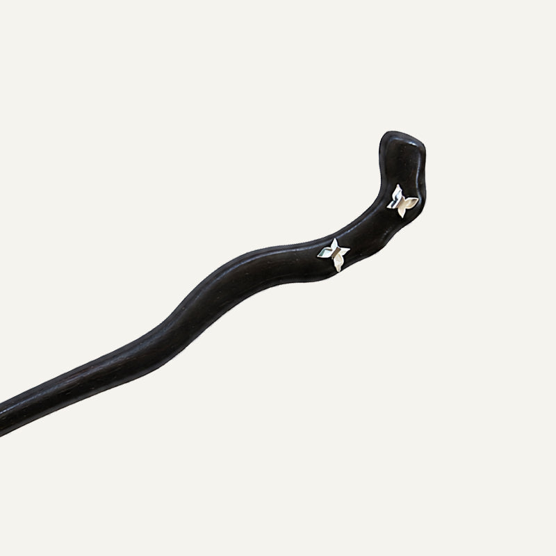 Noir Butterfly Hair Stick