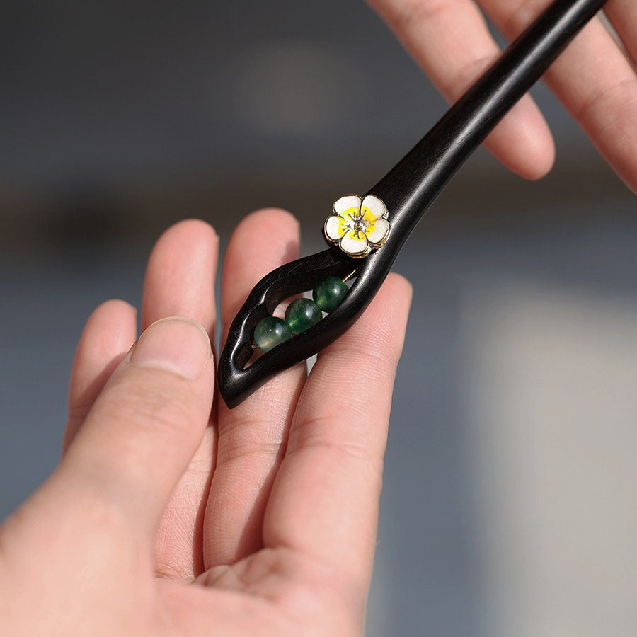 Blackwood Jade Hair Stick