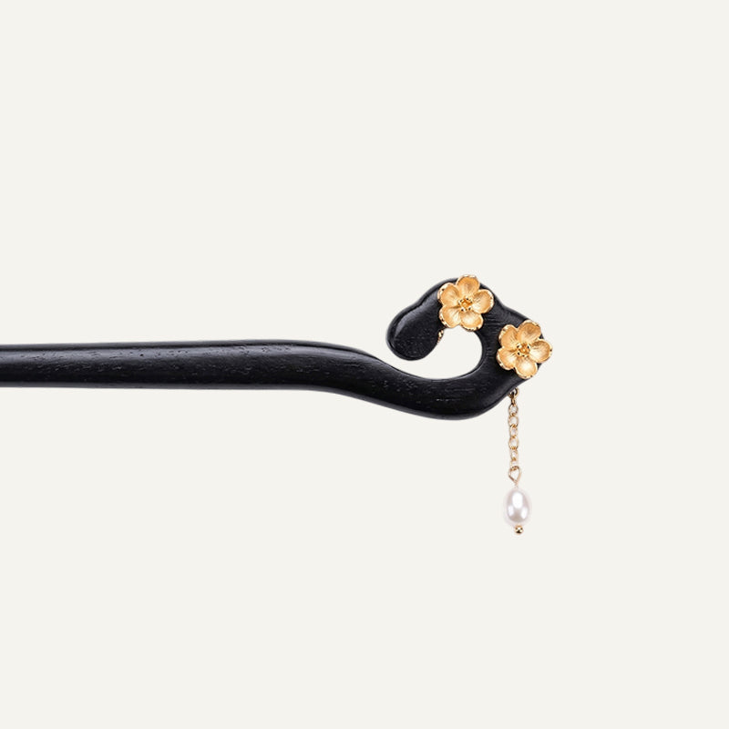 Amber Floral Curve Hair Stick