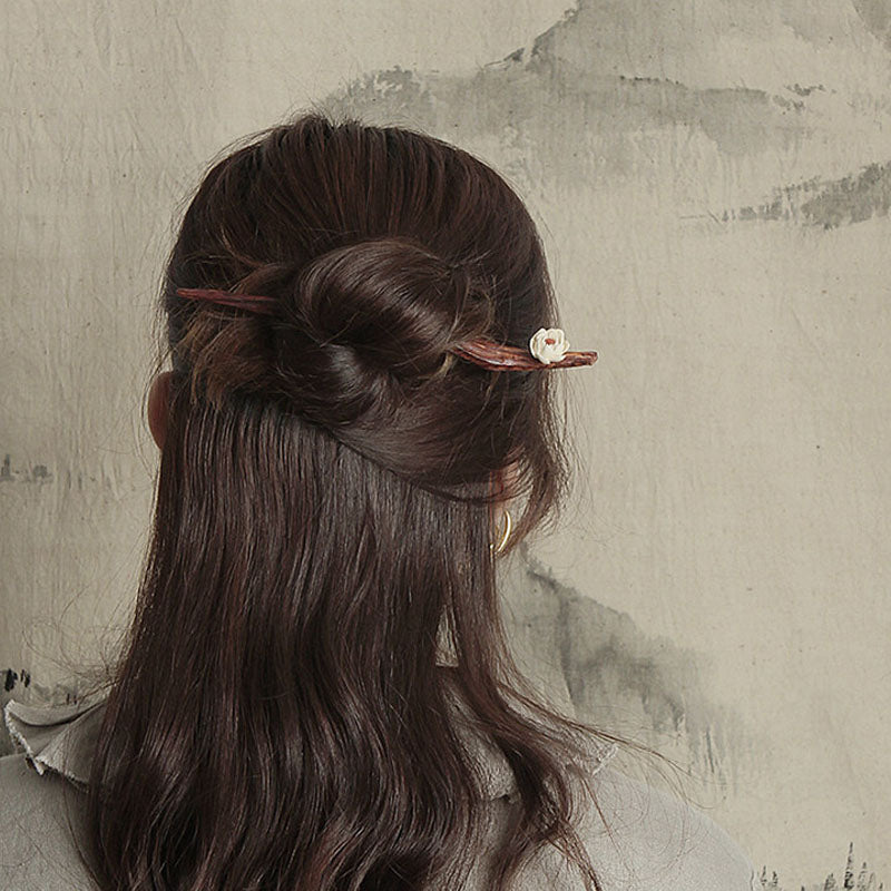 Antler Flower Agate Hair Stick