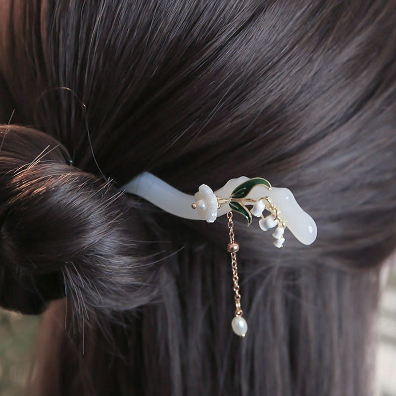 Mist Leaf Flow Hair Stick
