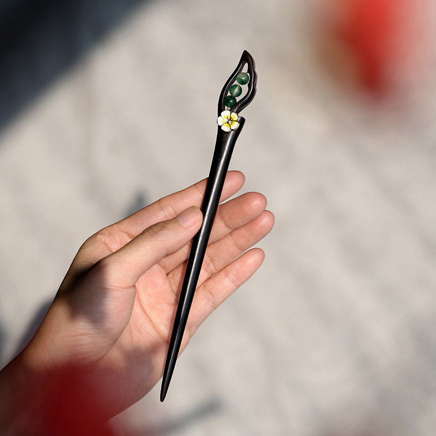 Blackwood Jade Hair Stick