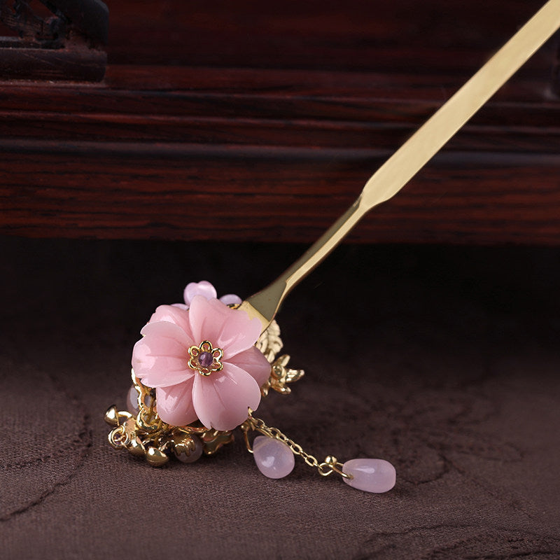 Blush Bloom Hair Stick
