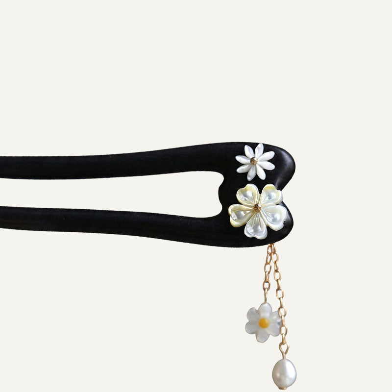 Midnight Blossom Hair Stick