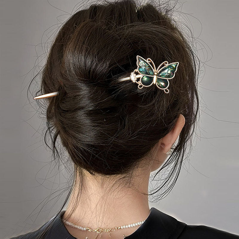 Abalone Butterfly Hair Stick