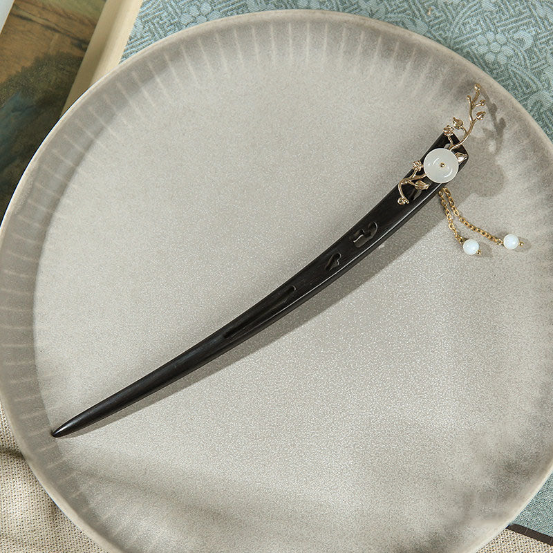 Jade Branch Hair Stick