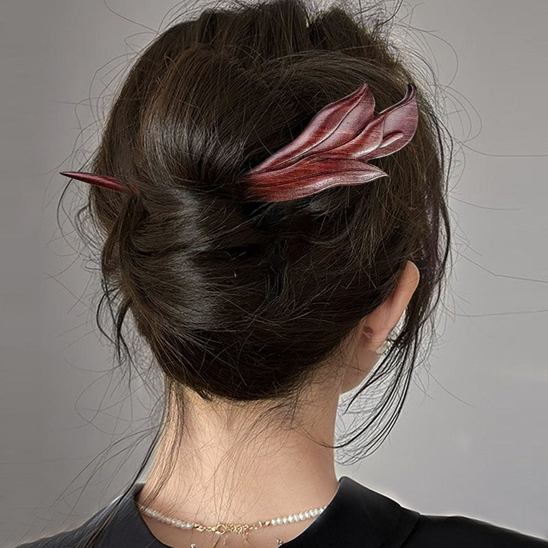 Redwood Leaf Hair Stick