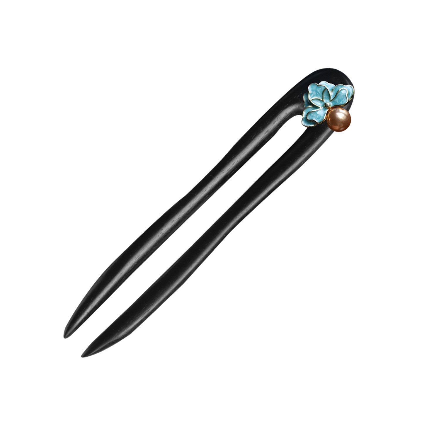 Lotus Enamel Bead Hair Stick