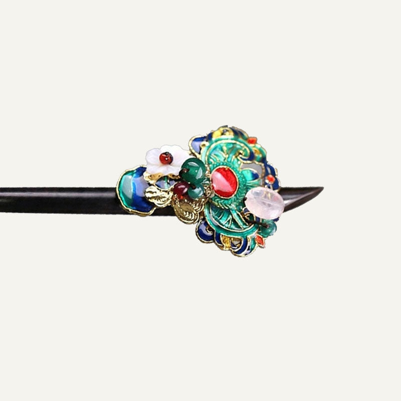Enamel Flora Hair Stick