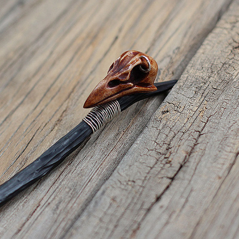 Bird Skull Hair Stick